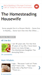 Mobile Screenshot of homesteadinghousewife.blogspot.com