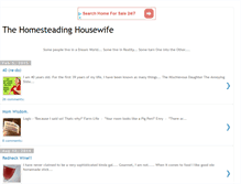 Tablet Screenshot of homesteadinghousewife.blogspot.com