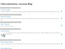 Tablet Screenshot of cibervoluntariosrecursosblog.blogspot.com