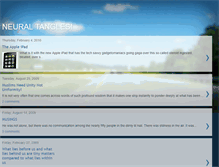 Tablet Screenshot of neuraltangles.blogspot.com