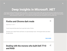 Tablet Screenshot of deepinsightsdotnet.blogspot.com