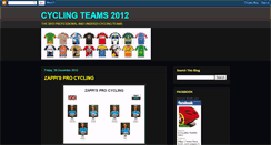 Desktop Screenshot of cyclingteams2012.blogspot.com