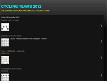 Tablet Screenshot of cyclingteams2012.blogspot.com