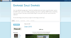 Desktop Screenshot of garagesalediaries.blogspot.com