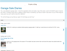 Tablet Screenshot of garagesalediaries.blogspot.com