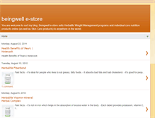 Tablet Screenshot of beingwell-estore.blogspot.com