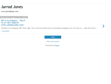 Tablet Screenshot of jarrodjones.blogspot.com