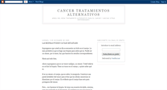 Desktop Screenshot of cancer-tratamientos-alternativos.blogspot.com