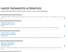 Tablet Screenshot of cancer-tratamientos-alternativos.blogspot.com