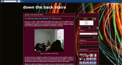 Desktop Screenshot of downthebackstairs.blogspot.com