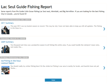 Tablet Screenshot of lacseulguidefishingreport.blogspot.com