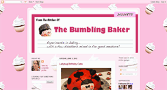 Desktop Screenshot of bumblingbaker.blogspot.com