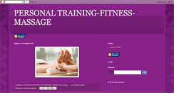 Desktop Screenshot of fitnessandmassage.blogspot.com