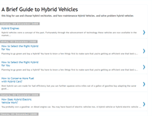 Tablet Screenshot of guidetohybridvehicles.blogspot.com