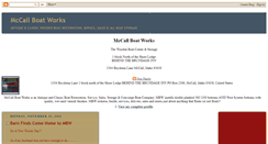 Desktop Screenshot of mccallboatworks.blogspot.com