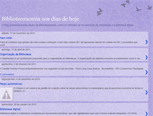 Tablet Screenshot of biblioteconomiahoje.blogspot.com