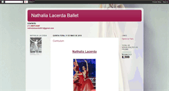 Desktop Screenshot of nathalialacerdaballet.blogspot.com