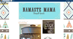 Desktop Screenshot of namastemama.blogspot.com
