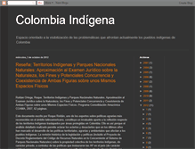 Tablet Screenshot of colombiaindigena.blogspot.com