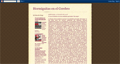 Desktop Screenshot of hormigasenelcerebro.blogspot.com