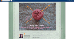 Desktop Screenshot of craftyknitcapers.blogspot.com