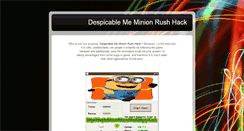 Desktop Screenshot of despicablememinionrushhack.blogspot.com