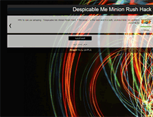 Tablet Screenshot of despicablememinionrushhack.blogspot.com