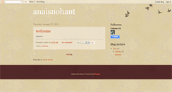 Desktop Screenshot of anaisnohant.blogspot.com