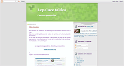 Desktop Screenshot of lepaluze.blogspot.com