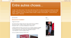 Desktop Screenshot of entreautreschoses.blogspot.com