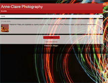 Tablet Screenshot of anneclairephotography.blogspot.com