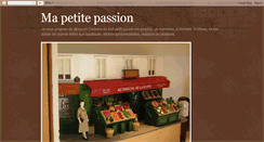 Desktop Screenshot of ma-petite-passion.blogspot.com