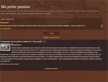 Tablet Screenshot of ma-petite-passion.blogspot.com