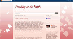 Desktop Screenshot of holding-on-to-faith.blogspot.com