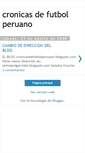 Mobile Screenshot of cronicasdefutbolperuano.blogspot.com