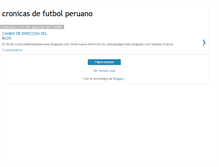 Tablet Screenshot of cronicasdefutbolperuano.blogspot.com