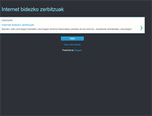 Tablet Screenshot of internet-zerbitzuak.blogspot.com