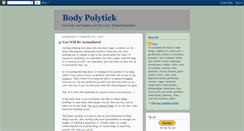 Desktop Screenshot of bodypolytick.blogspot.com