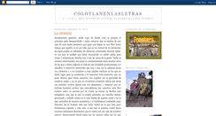 Desktop Screenshot of colotlanenlasletras.blogspot.com
