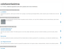 Tablet Screenshot of colotlanenlasletras.blogspot.com