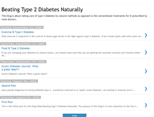 Tablet Screenshot of beatingtype2diabetes.blogspot.com