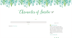 Desktop Screenshot of chroniclesofsarita.blogspot.com