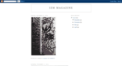 Desktop Screenshot of izmmagazine.blogspot.com