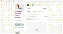 Desktop Screenshot of burbujasdeunasirenavarada.blogspot.com