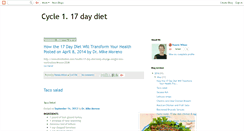 Desktop Screenshot of 17daydietrecipes.blogspot.com