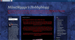 Desktop Screenshot of maaneskyggeshobbyblogg.blogspot.com