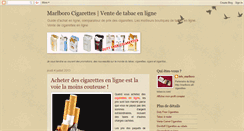 Desktop Screenshot of marlboro-cigarettes-tabac.blogspot.com