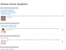 Tablet Screenshot of ovariancancersymptons.blogspot.com