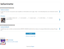 Tablet Screenshot of bellaminette007.blogspot.com