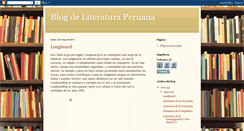 Desktop Screenshot of literaturaperudavid.blogspot.com